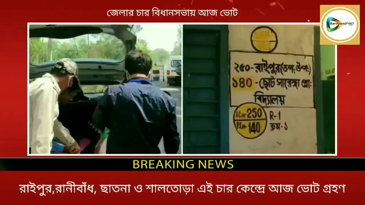 বাঁকুড়ায় প্রথম দফায় আজ চার বিধানসভায় ভোট, কোভিড বিধি মানা বাধ্যতামূলক কমিশনের। বাঁকুড়ায় প্রথম দফায় আজ চার বিধানসভায় ভোট, কোভিড বিধি মানা বাধ্যতামূলক কমিশনের।