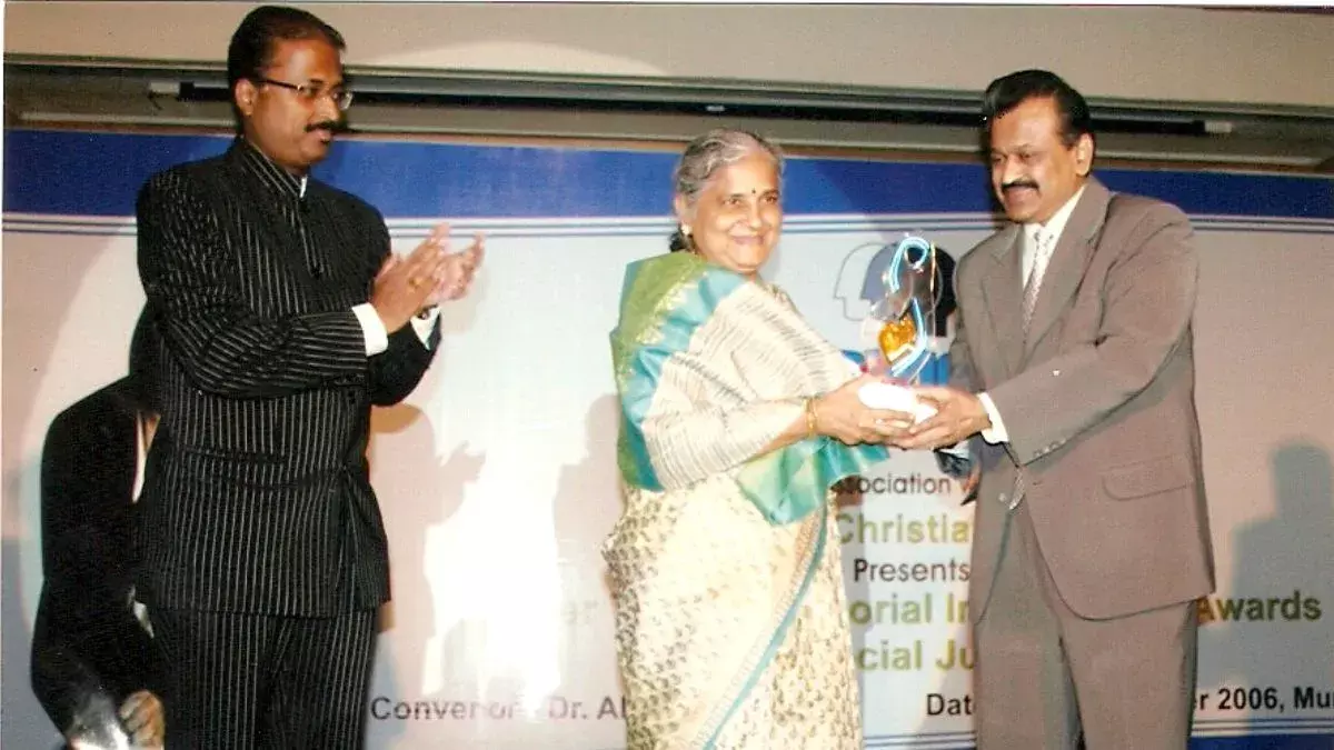 Harmony Foundation salutes Govt for bestowing Padma Bhushan to Sudha Murthy  Harmony Foundation salutes Govt for bestowing Padma Bhushan to Sudha Murthy
