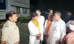 বিজেপির সভায় যোগ দেওয়ার প্রচার করায় কর্মীদের ওপর হামলা,আহতদের নিয়ে জিঘাটি থানায় শুভেন্দু অধিকারী,দোষীদের গ্রেপ্তার না করলে থানায় ধর্ণার হুমকি।