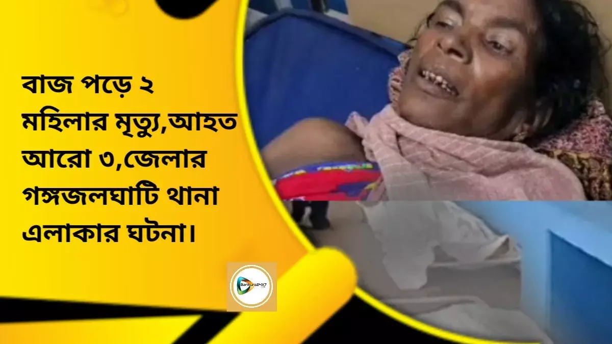 বাজ পড়ে ২ মহিলার মৃত্যু,আহত আরো ৩,জেলার গঙ্গজলঘাটি থানা এলাকার ঘটনা। বাজ পড়ে ২ মহিলার মৃত্যু,আহত আরো ৩,জেলার গঙ্গজলঘাটি থানা এলাকার ঘটনা।