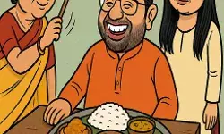 Bankura24x7 cartoon : ব্যঙ্গচিত্র : জামাই ষষ্ঠী। Bankura24x7 cartoon : ব্যঙ্গচিত্র : জামাই ষষ্ঠী।