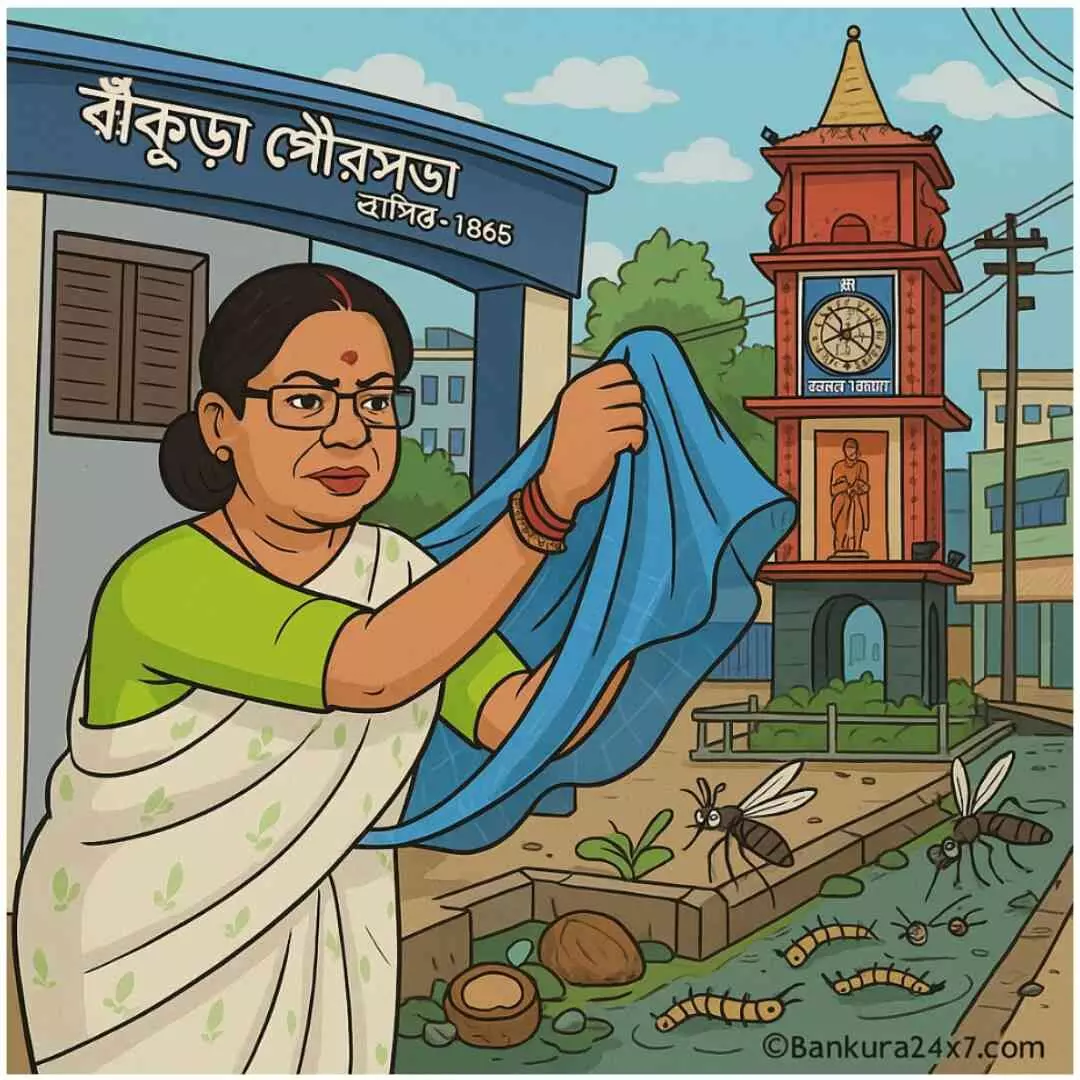 Bankura24x7 Cartoon : ব্যঙ্গচিত্র : শহরে ছড়াচ্ছে ডেঙ্গু!
