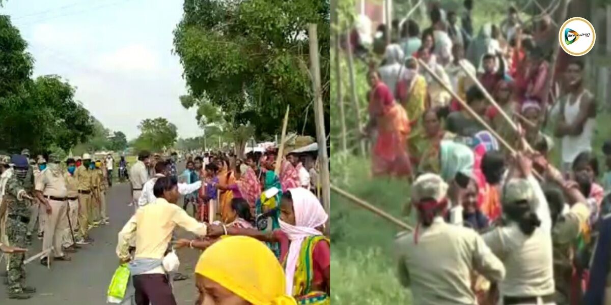 গ্রামপঞ্চায়েতের দুর্নীতি প্রতিবাদে মহিলাদের আন্দোলনে বেধড়ক  লাঠি চার্জ পুলিশের। উত্তাল হলুদকানালী! দেখুন ভিডিও প্রতিবেদন।