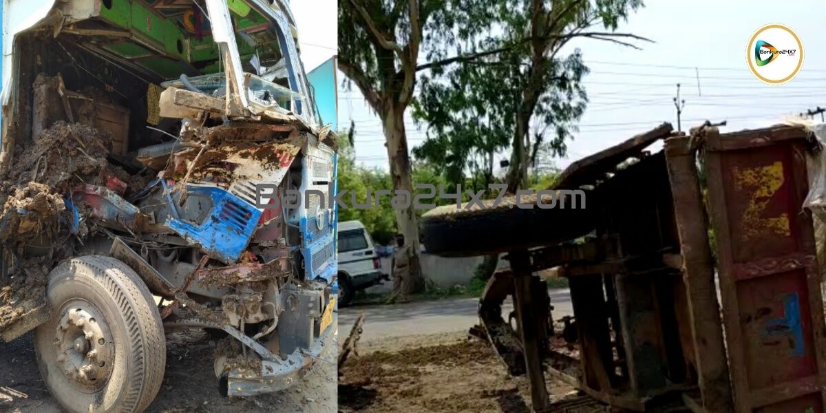 গ্যাস সিলিন্ডার বাহী লরির সাথে ট্রাক্টরের ধাক্কা শালগাড়ায়। ঘটনাস্থলে পুলিশ। গ্যাস সিলিন্ডার বাহী লরির সাথে ট্রাক্টরের ধাক্কা শালগাড়ায়। ঘটনাস্থলে পুলিশ।