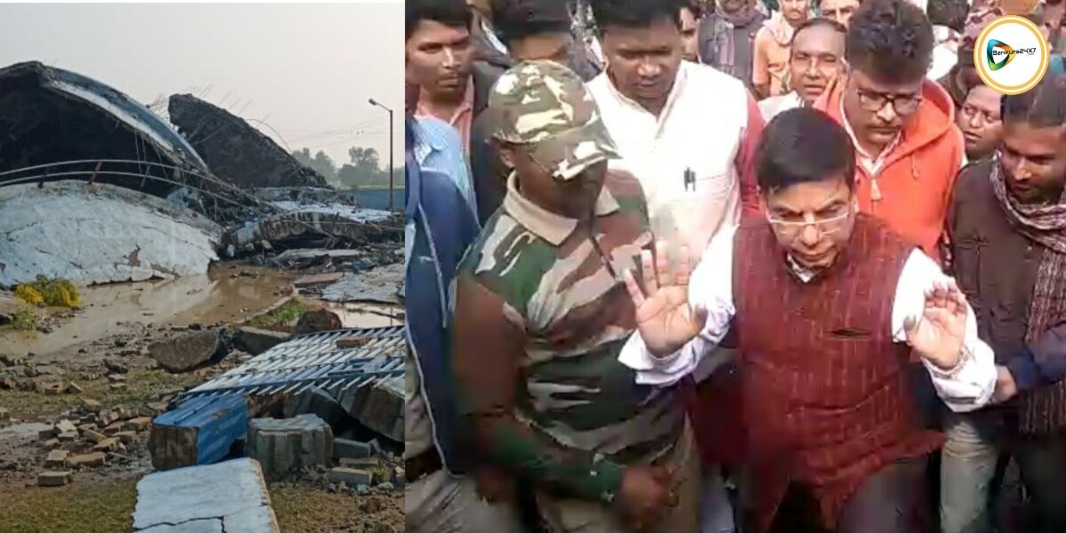 জলের ট্যাংক ভেঙ্গে যাওয়ার পর ফতেডাঙ্গা পরিদর্শনে গিয়ে ফরেনসিক তদন্তের দাবী তুললেন সাংসদ সুভাষ সরকার।