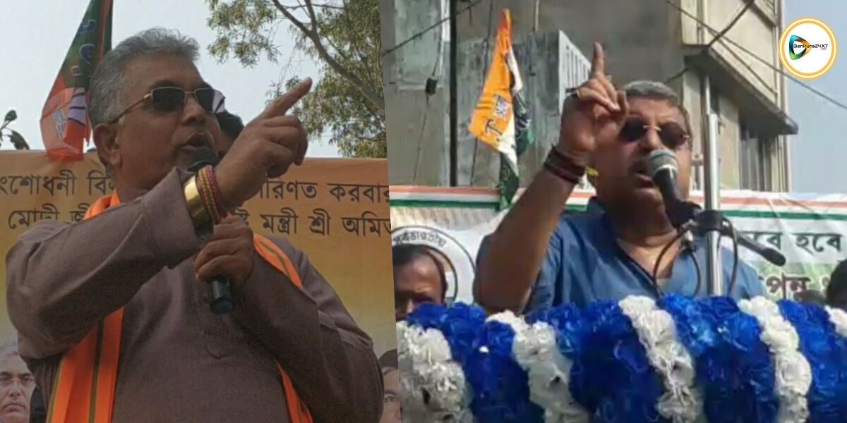 মায়ের দুধ খেয়ে থাকলে বাংলার মানুষের বুকে বুলেট চালিয়ে দেখাও।  খাতড়ায় দিলীপ কে পাল্টা চ্যালেঞ্জ কল্যাণের।