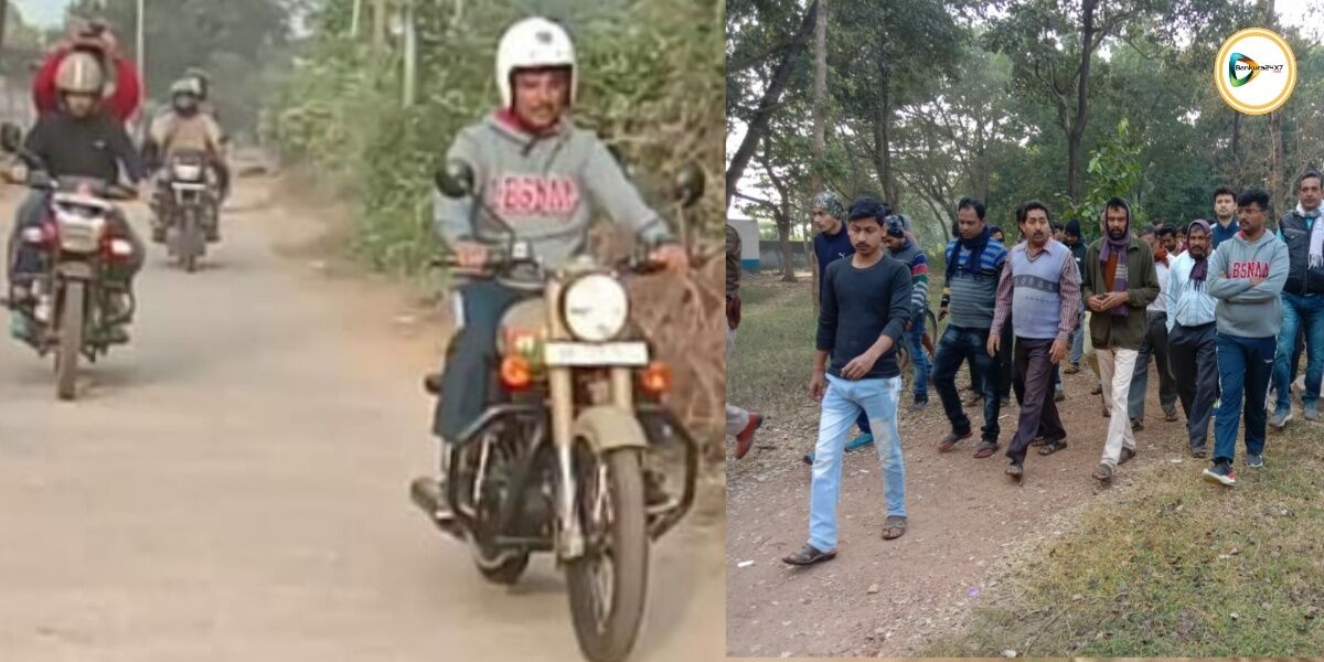 বুলেটে চড়ে একই দিনে, জঙ্গল মহলের তিনটি ব্লক চষে বেড়ালেন জেলাশাসক। বুলেটে চড়ে একই দিনে, জঙ্গল মহলের তিনটি ব্লক চষে বেড়ালেন জেলাশাসক।