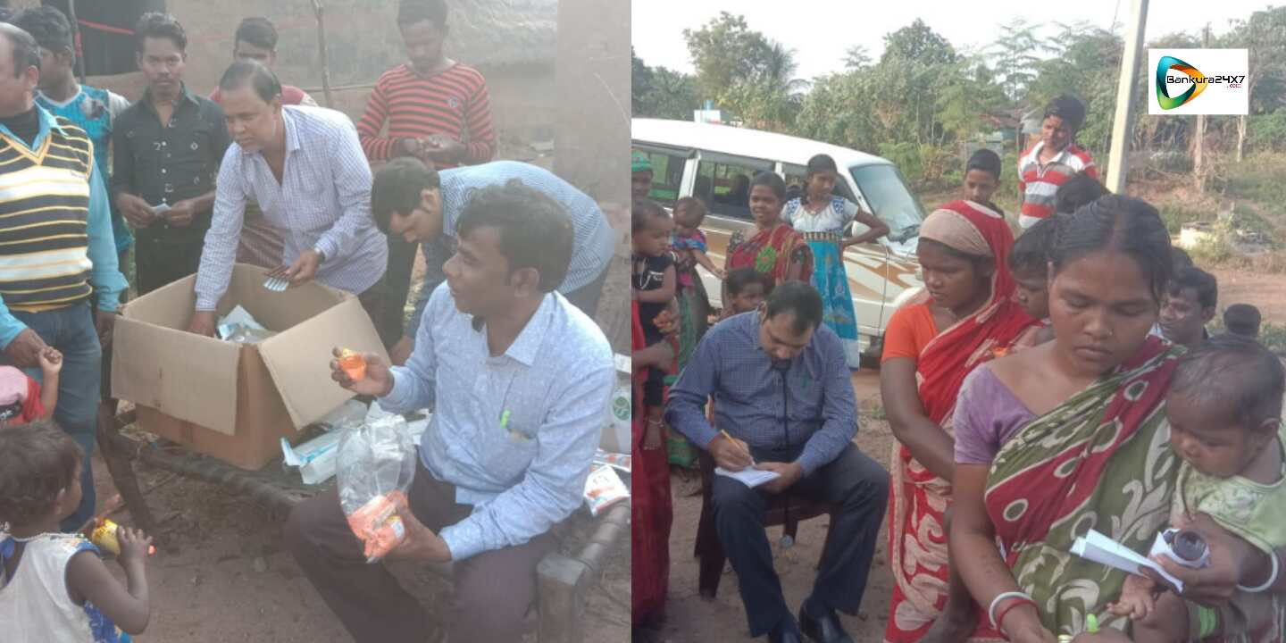 লালগড়ের ৭ শবর মৃত্যুর জের, রানীবাঁধের শবর মহল্লায়,মহল্লায় ডাক্তার সাথে নিয়ে চিকিৎসা পরিষেবা পৌঁছে দিচ্ছেন জিলা পরিষদের সদস্য চিত্তরঞ্জন মাহাত। লালগড়ের ৭ শবর মৃত্যুর জের, রানীবাঁধের শবর মহল্লায়,মহল্লায় ডাক্তার সাথে নিয়ে চিকিৎসা পরিষেবা পৌঁছে দিচ্ছেন জিলা পরিষদের সদস্য চিত্তরঞ্জন মাহাত।
