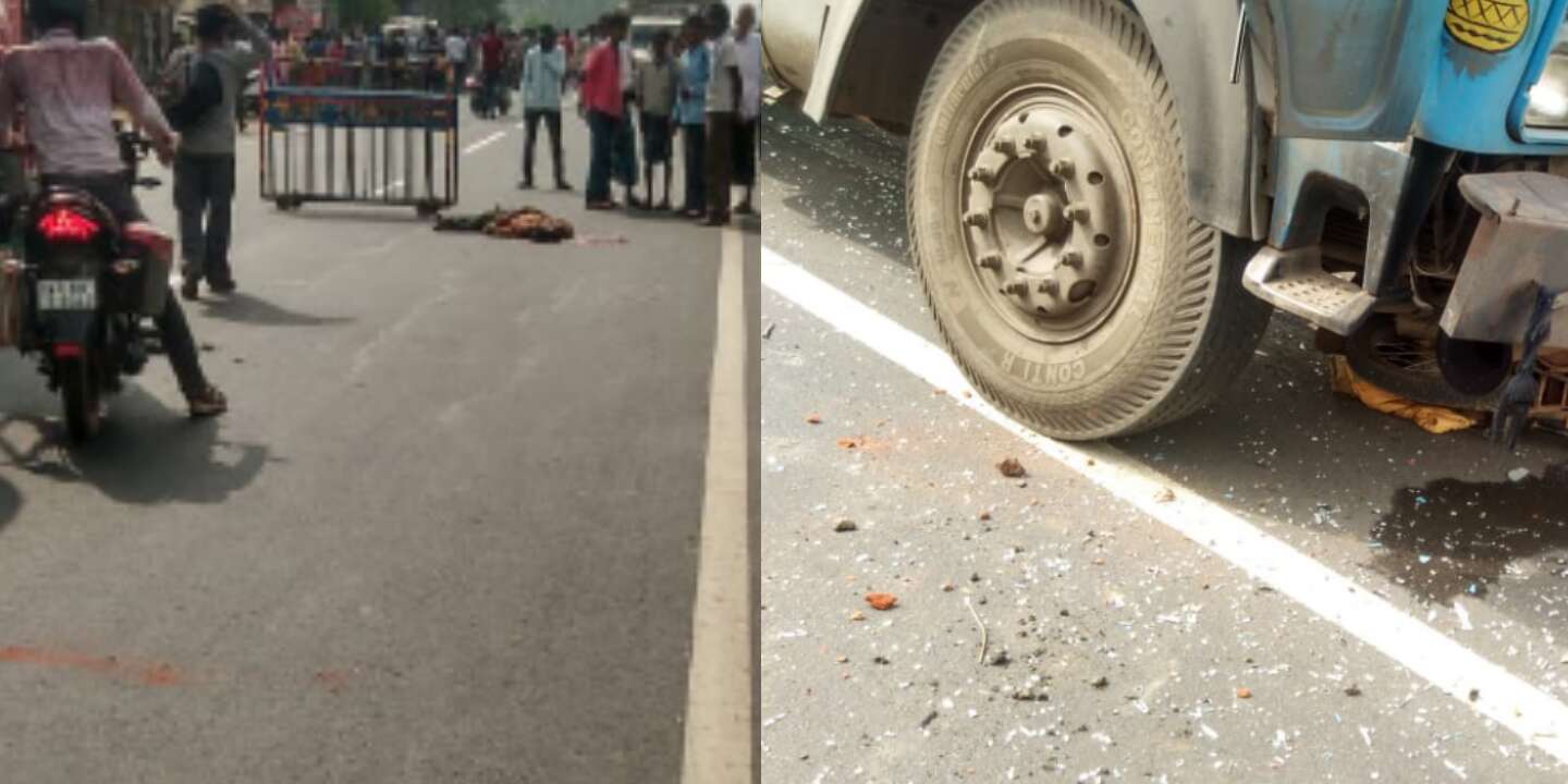 ওন্দার দেশবাঁধে কন্টেনারের ধাক্কায় মৃত্যু বাইক আরোহীর। ওন্দার দেশবাঁধে কন্টেনারের ধাক্কায় মৃত্যু বাইক আরোহীর।
