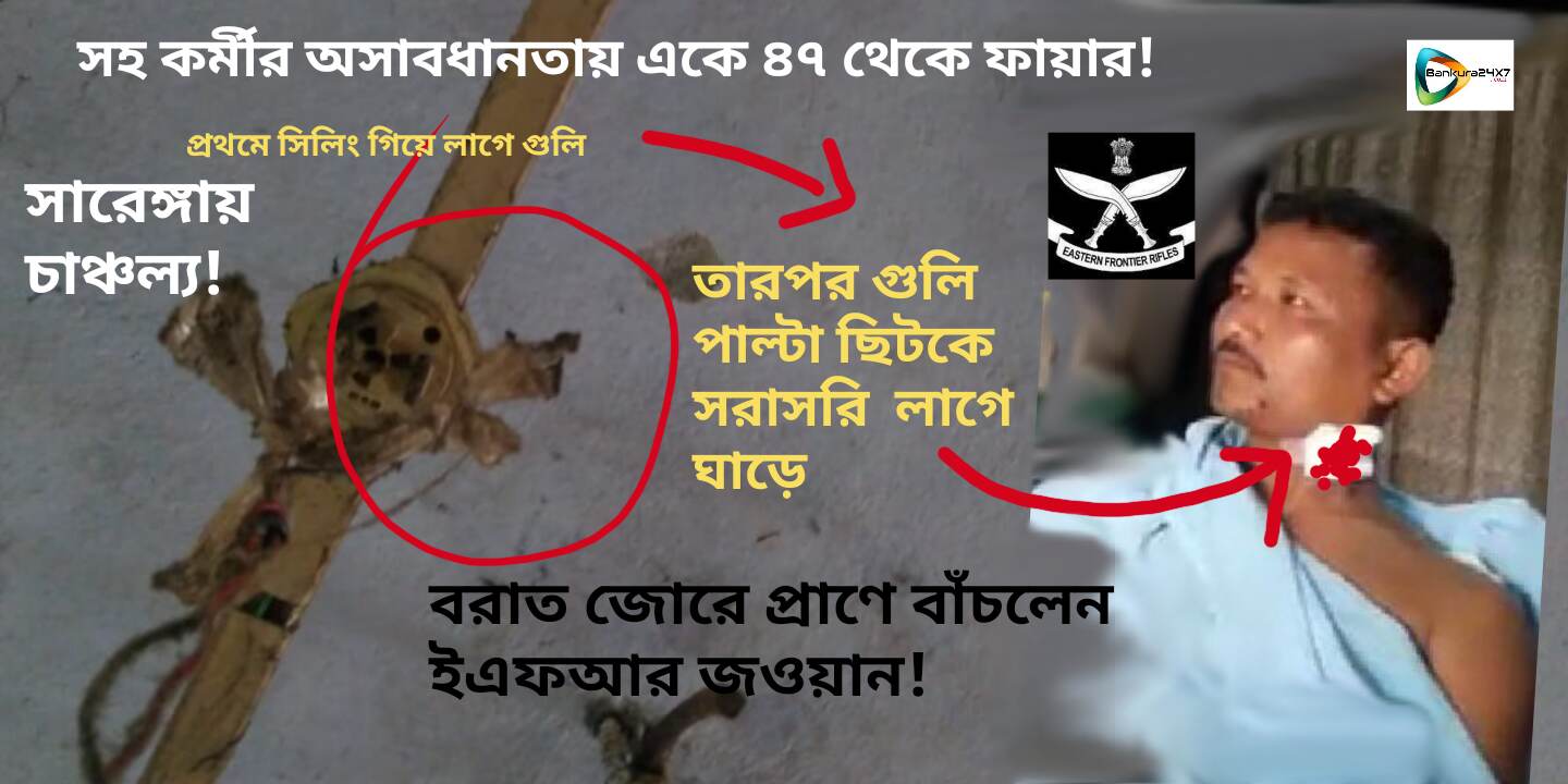 সারেঙ্গায় কী করে একে- ৪৭ এর গুলি ছিটকে, আহত হলেন ইএফআর জওয়ান ? বিস্তারিত জানতে, পড়ুন এই প্রতিবেদন। সারেঙ্গায় কী করে একে- ৪৭ এর গুলি ছিটকে, আহত হলেন ইএফআর জওয়ান ? বিস্তারিত জানতে, পড়ুন এই প্রতিবেদন।