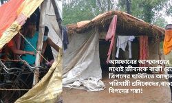 আমফানের আস্ফালনের মধ্যেই জীবনকে বাজী রেখে ত্রিপলের ছাউনিতে আস্তানা পরিযায়ী শ্রমিকেদের,বাড়ছে বিপদের আশঙ্কা! আমফানের আস্ফালনের মধ্যেই জীবনকে বাজী রেখে ত্রিপলের ছাউনিতে আস্তানা পরিযায়ী শ্রমিকেদের,বাড়ছে বিপদের আশঙ্কা!