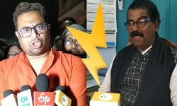 পুরভোটে পঞ্চায়েতের পুনরাবৃত্তি হলে তৃণমূলীদের ছাল,চামড়া উঠবে,জ্বলবে পুলিশের গাড়ী!হুমকী সৌমিত্রের। উনি উগ্রপন্থীর ঢঙে হুমকী দিচ্ছেন!পাল্টা তোপ মহাপ্রসাদের।