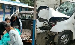 কুয়াশায় টের না পেয়ে গাছে ধাক্কা সওয়ারী গাড়ীর, শহরের ব্যবসায়ী মুকেশ খান্ডেলওয়াল ও চালক সহ মৃত ২, আহত আরও ১।