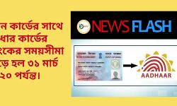 প্যান কার্ডের সাথে আধার কার্ডের লিংকের সময়সীমা বেড়ে হল ৩১ মার্চ ২০২০ পর্যন্ত।