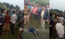 এক বৃদ্ধাকে মারধরের জের,মেজিয়ায়  যুবক কে ধরে গণ পিটুনি উত্তেজিত জনতার !