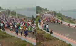 সেফ ড্রাইভ, সেভ লাইভ -মেগা ম্যারাথনে মুকুটমনিপুরে দৌড়লেন প্রায় তিন হাজার মানুষ।