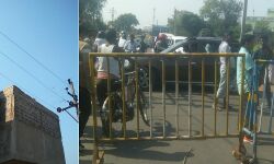 বিদ্যুৎপৃষ্ট হয়ে নির্মাণ শ্রমিকের মৃত্যু, প্রতিবাদে বাঁকুড়া-খাতড়া পথ আবরোধ করে বিক্ষোভ।