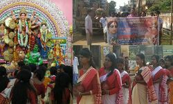 দেবীর আবাহনে মহা ষষ্ঠীতে ১০৮ মঙ্গলঘটের শোভাযাত্রা রামপুর হরিসভা দূর্গা পুজো কমিটির। দেবীর আবাহনে মহা ষষ্ঠীতে ১০৮ মঙ্গলঘটের শোভাযাত্রা রামপুর হরিসভা দূর্গা পুজো কমিটির।