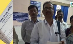 ভোটের কাজে নিরাপত্তার দাবীতে জেলাশাসকের আফিসে স্মারকলিপি এবিটিএর।