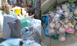 বিষ্ণুপুরের চক বাজারে হানা দিয়ে প্রায় ১০ লাখ টাকার বাজী বাজেয়াপ্ত করল পুলিশ। একই সাথে, এই ঘটনায় যুক্ত থাকার দায়ে গ্রেপ্তার তিন জন। বিষ্ণুপুরের চক বাজারে হানা দিয়ে প্রায় ১০ লাখ টাকার বাজী বাজেয়াপ্ত করল পুলিশ। একই সাথে, এই ঘটনায় যুক্ত থাকার দায়ে গ্রেপ্তার তিন জন।